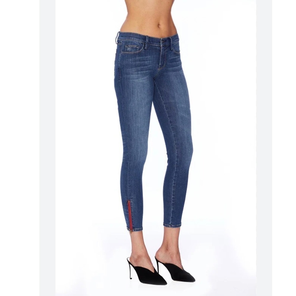 Etienne‎ Marcel Los Angeles Skinny Jeans Red Zipper Detail Womens 29 (B)
